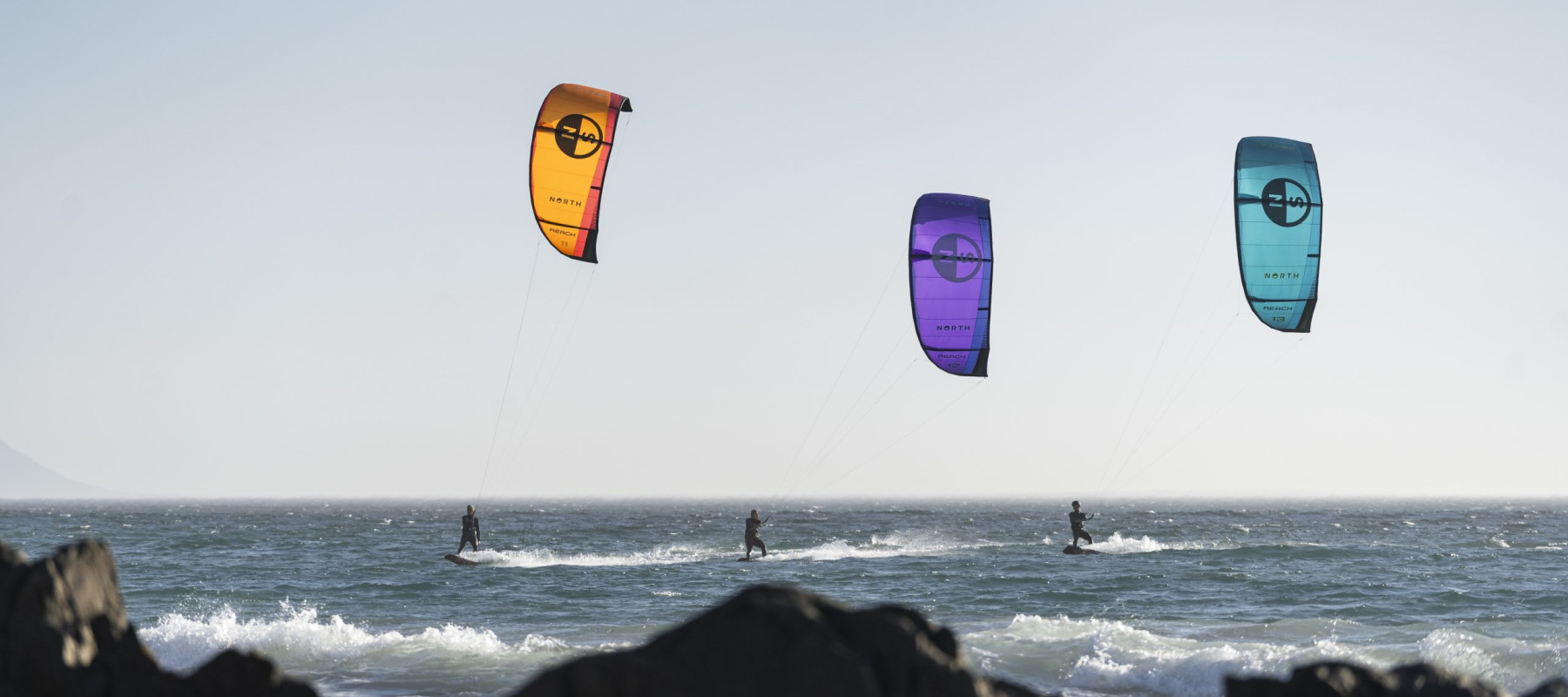 Kite North arancione - turquoise - viola