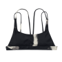 Bodil Strappy Bikini Top Black Allover