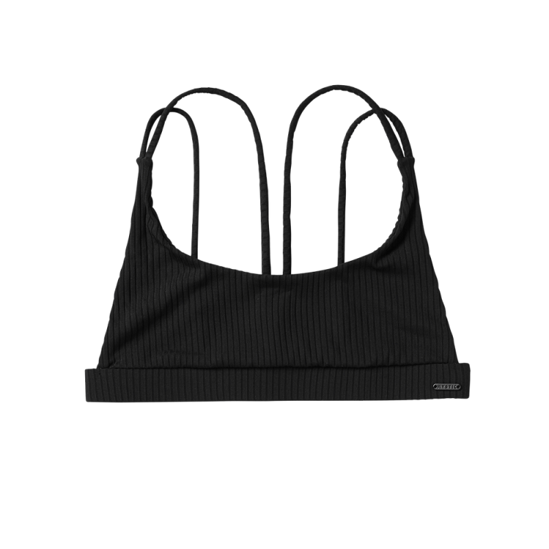 Bodil Strappy Bikini Top Black