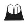 Bodil Strappy Bikini Top Black
