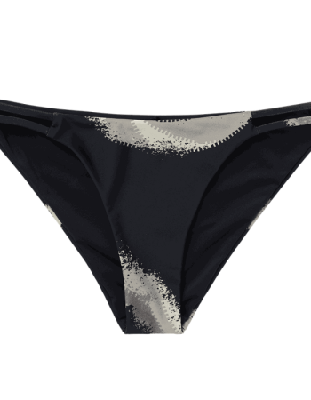 Bodil Strappy Bikini Bottom Black Allover